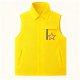 Bright Yellow Collared Vest with Star Patch & Zip Pockets